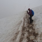 Schnee und Nebel in der Allgäuer Alpen