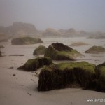 Sandstrand im Nebel - Bretagne-Radreise