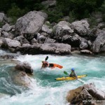 Wildwasser-Touren Soca - Wildwasserpaddeln