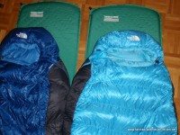 Outdoor-Schlafsack mit Schlafmatte