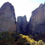 Meteora im Gegenlicht