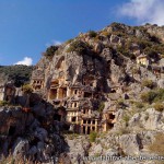 lykische Felsengräber in Myra - Türkei