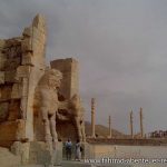 Persepolis bei Bewölkung