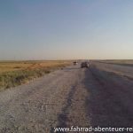 Schotterpiste in Zentralasien