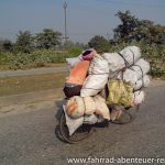 Indien - Lastentransport per Fahrrad