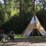 Zelt für Radreisen