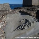 Erosion an der Küste