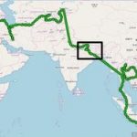 Indien Nordost Weltkarte