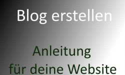 Blog erstellen