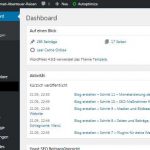 Dashboard WordPress