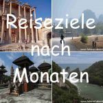 Reiseziele nach Monaten