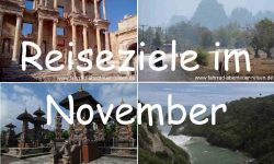 Reiseziele im November