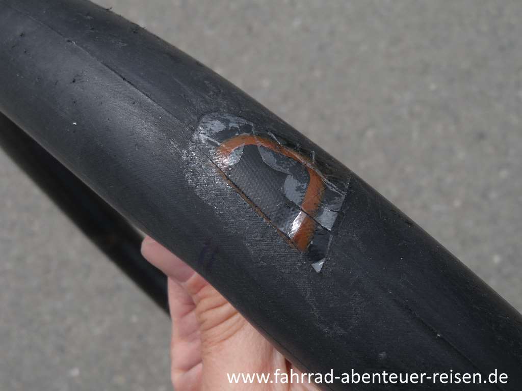 Fahrradschlauch flicken Schlauch reparieren Schritt für Schritt