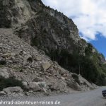 Gerölllawine an der Carretera Austral