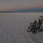 Plattfuß auf dem Salar de Uyuni