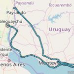 Karte Uruguay Route