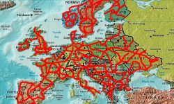 Radwegenetz Europa