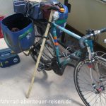 Fahrradständer aus Bambus