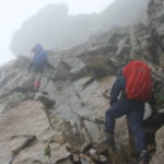 Bergwandern - Rucksack mit Regenhülle