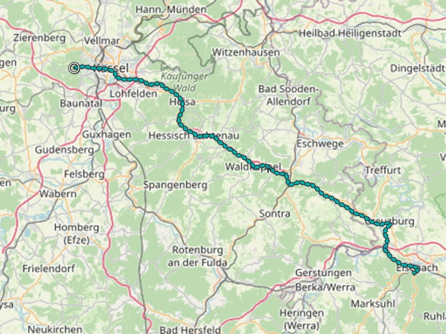 Herkules-Wartburg-Radwanderweg